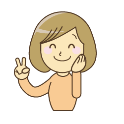 笑顔の女性